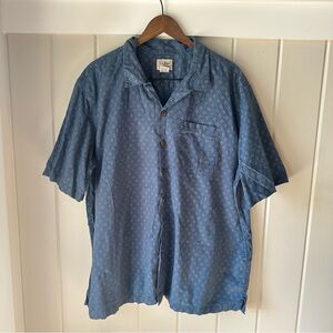 L.L. Bean Blue Casual Shirt, Size XXL, Traditional Fit, EUC